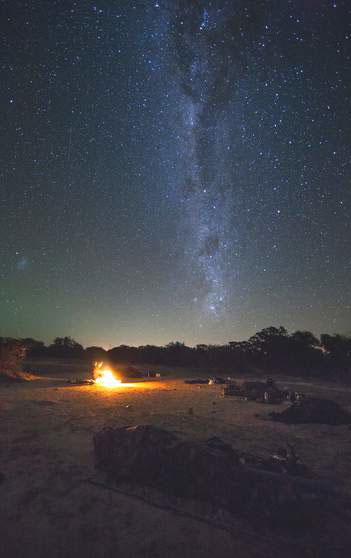 Sleeping under the stars on the Lowveld Primitive Trails, Walking Safari.
